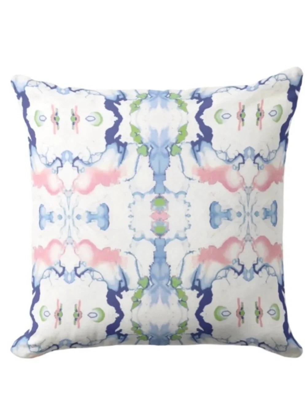 Pretty pillow cover- Pastel Blues & Pink 20 x 20
